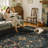 Soft Washable Vintage Floral Area Rug With Non-Slip Backing In Dark Green-1509547258-1509547259