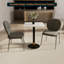 24" Square MDF Top Dining Table With Round Pedestal Stainless Steel Base And Gold Accents – Seats 2–3 People, Kitchen & Dining Room Table For Cafes-114195104