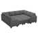 Canapé-lit modulaire en chenille avec rangement Anjanette