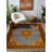 Girvin Yellow Gray Oriental Machine Printed Cotton Polyester Area Rug-957309857