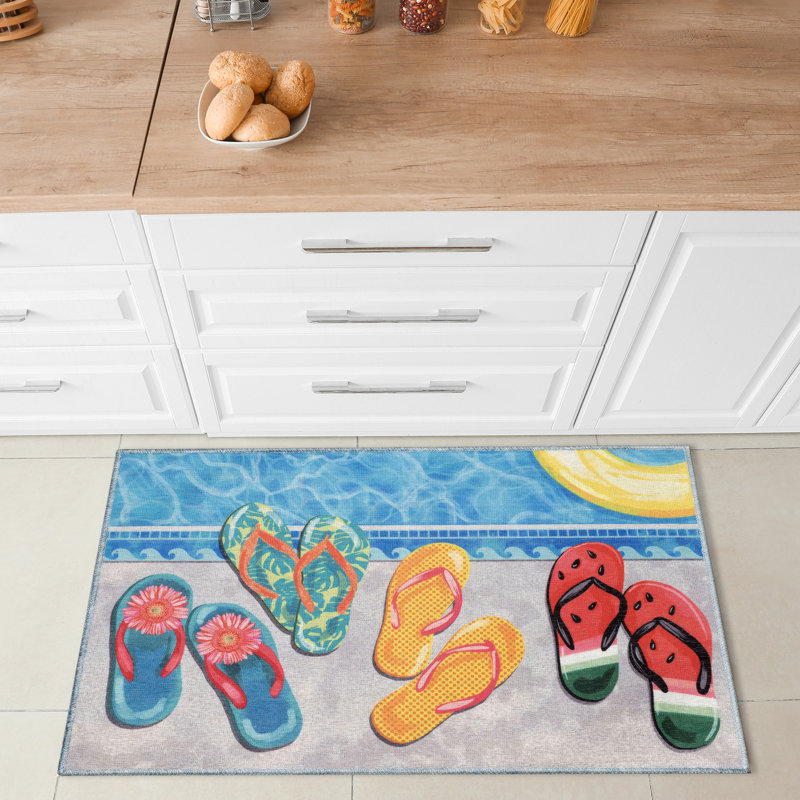Tapis de cuisine antidérapant Charron, Rectangle 1 pi 11 po x 2 pi 11 po
