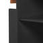 Îlot de cuisine 39,3 po noir avec abattant, îlot de rangement avec support latéral ouvert, 1 tiroir et porte-serviettes, chariot roulant avec roues verrouillables pour la pelouse et le jardin