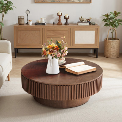 Round Coffee Table With Hidden Storage