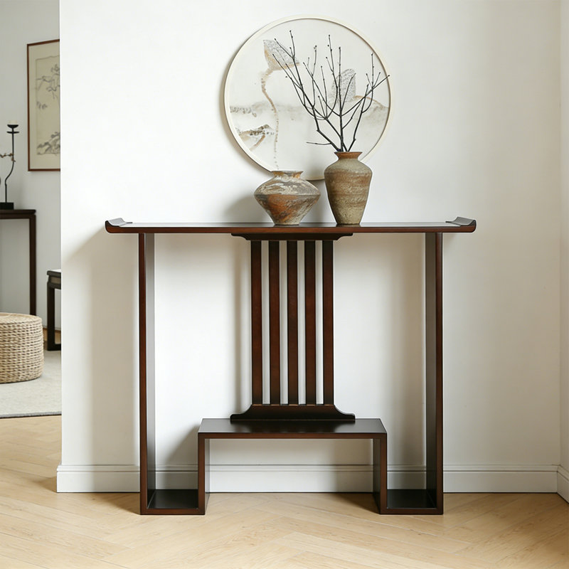 Console en bois massif, H 33,46 po x l 39,37 po x P 7,87 po
