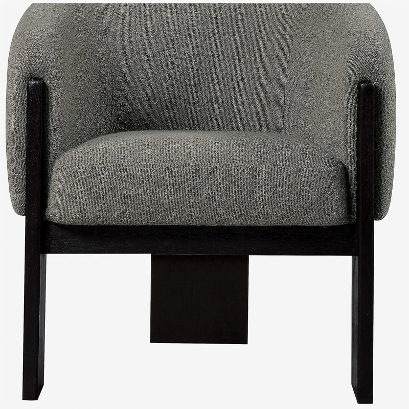 Fauteuil d'appoint rembourré brun Maciel