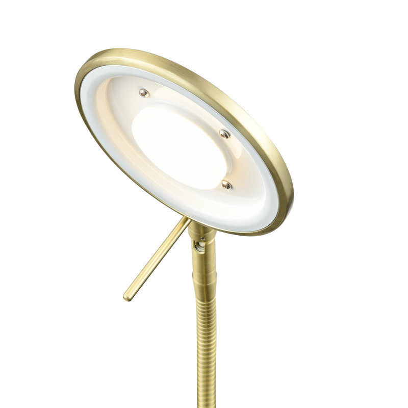 Lampe de table en métal Dessau, Laiton satiné