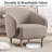 Modern Upholstered Barrel Accent Chair - Set Of 2-1971089335