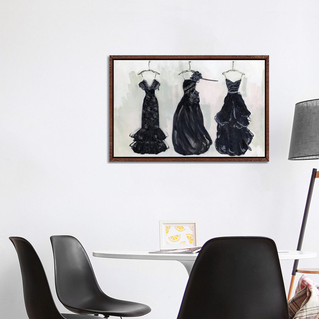 Black And Bling II von Sally Swatland - Galerie-verpackte Leinwand Giclée auf Leinwand