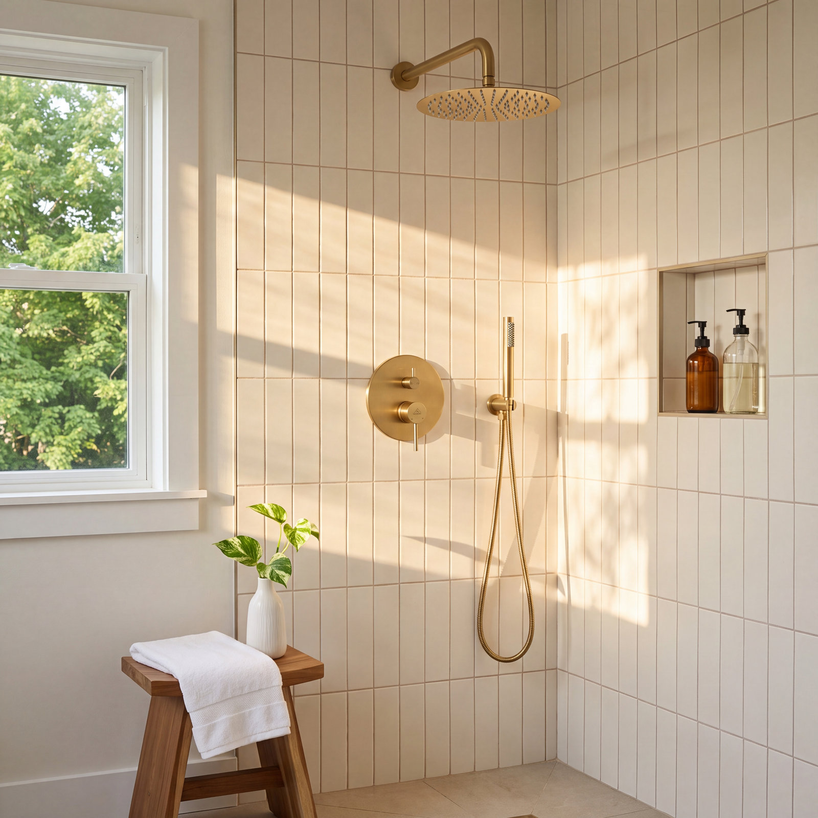 PureEssence 10" Complete Shower System, Brushed Gold