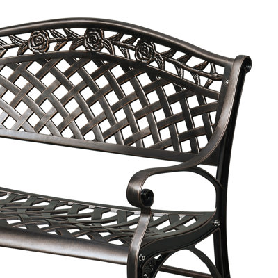 Patio Lattice Outdoor Bench