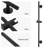 30 In. Adjustable Slide Bar For Handheld Showerheads-85995633