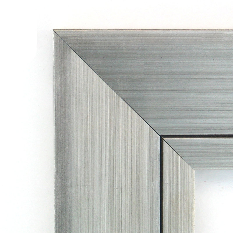 Leeloo Wood Flat Wall Mirror, 31.13" H x 43.13" W  x 1.13" D