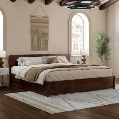 Ause Solid Wood Platform Bed with Matching Trundle