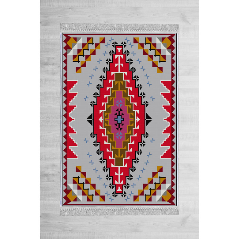 Luxueux tapis en velours de 5,2 x 7,5 pi | Tissu 100% velours, semelle 100% coton, hauteur des poils de 0,4 po | Antibactérien, antidérapant, lavable à la machine | Impression numérique 3D élégante, parfaite pour le décor du salon et de la chambre à coucher