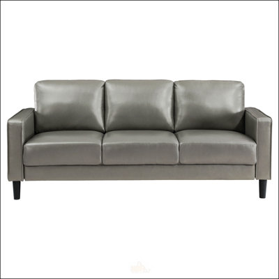 Grey Track Arm Sofa