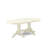 9 Piece Kitchen Table Set Includes an Oval Dining Table with Butterfly Leaf and 8 Shitake Linen Fabric Parson Dining Room Chairs, Linen White-667709929