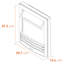 Adam 50.7cm W Fireplace Insert with 6824.28 BTU-358199470