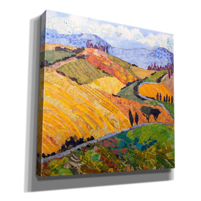 «Tuscany Rolling Hills On Canvas» par St. Hilaire Elizabeth, reproduction