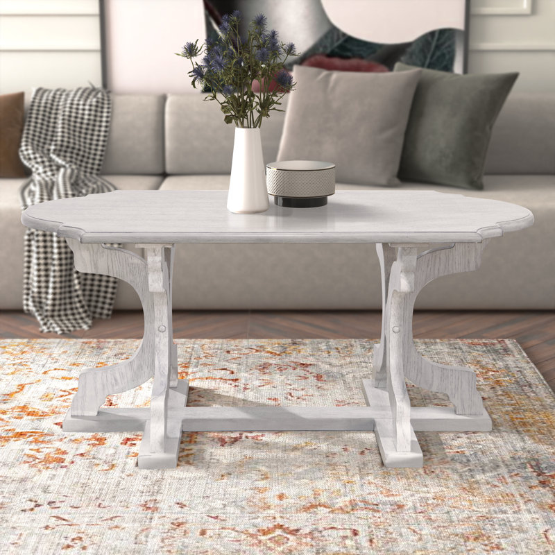 Table basse Vesely Saylor, Blanc antique