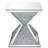 Noralie Mirrored Glass Top End Table Set