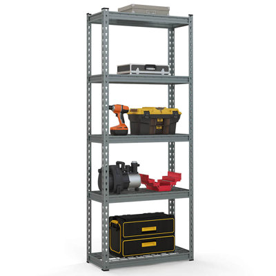 Rebrilliant 5-tier Metal Shelving Unit Heavy Duty Wire Storage Rack With Anti-slip Foot Pads