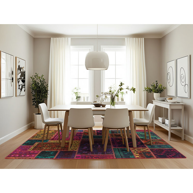 Abstract Indoor Rug, Rectangle 7' x 10'