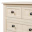 Console étroite, canapé mince avec trois tiroirs de rangement et tablette inférieure (beige)-1372935545