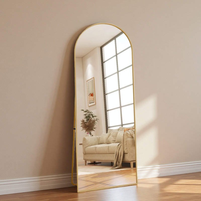 Metal Arch Mirror, 177, Gold