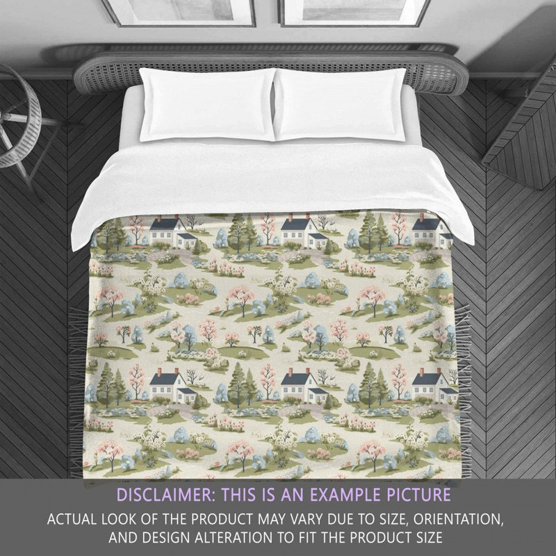 Green Blue Bedding, Twin Comforter