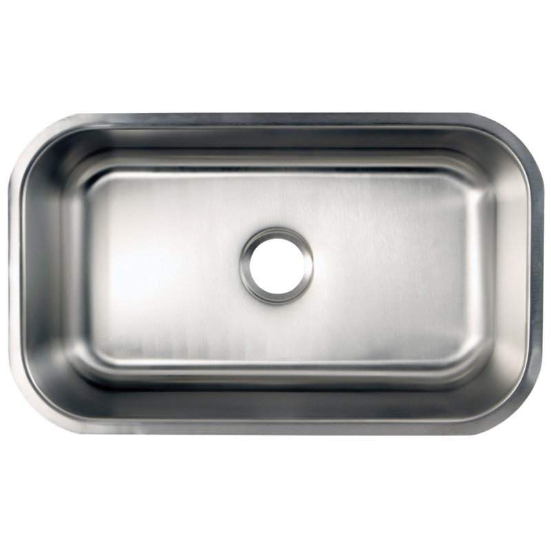 Kingston Brass Loft 30-Inch Stainless Steel Undermount Single Bowl Kitchen Sink