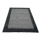 Canvello Hand Made Modern All Over Indo Gabbeh Rug - 4'6'' X 6'6''