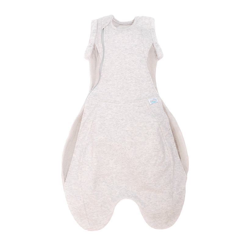 Swaddle to Sleep Bag 0.5 TOG 0-4M Lightweight - Minimal Grey