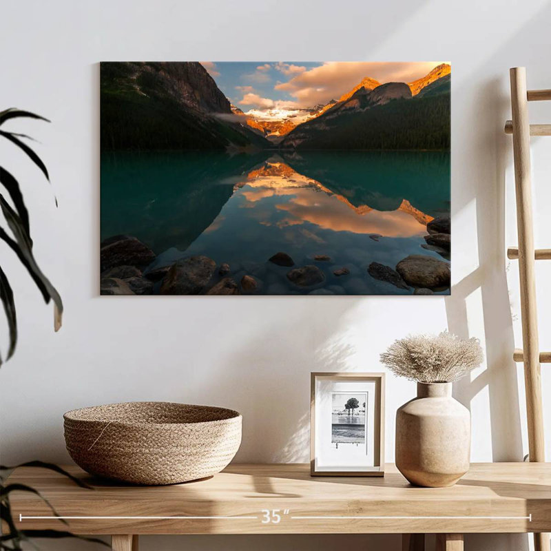 Alvord Lake Louise Sunrise, 16" H x 24" W