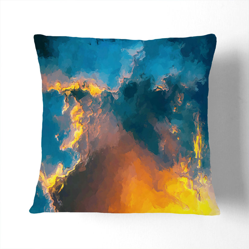 Square Throw Cushion, 40cm H x 40cm W x 15cm D, Stone
