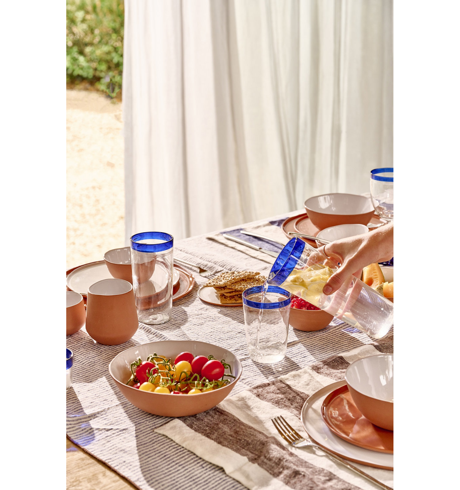 Wine Glass, Blue, 13 oz.