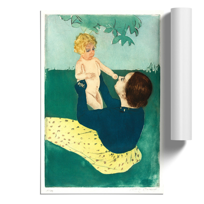 Under The Horse Chestnut Tree by Mary Cassatt - No Frame Painting, 42cm H x 30cm W x 0.1cm D