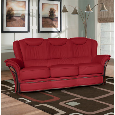 Higbee Faux Leather Sofa