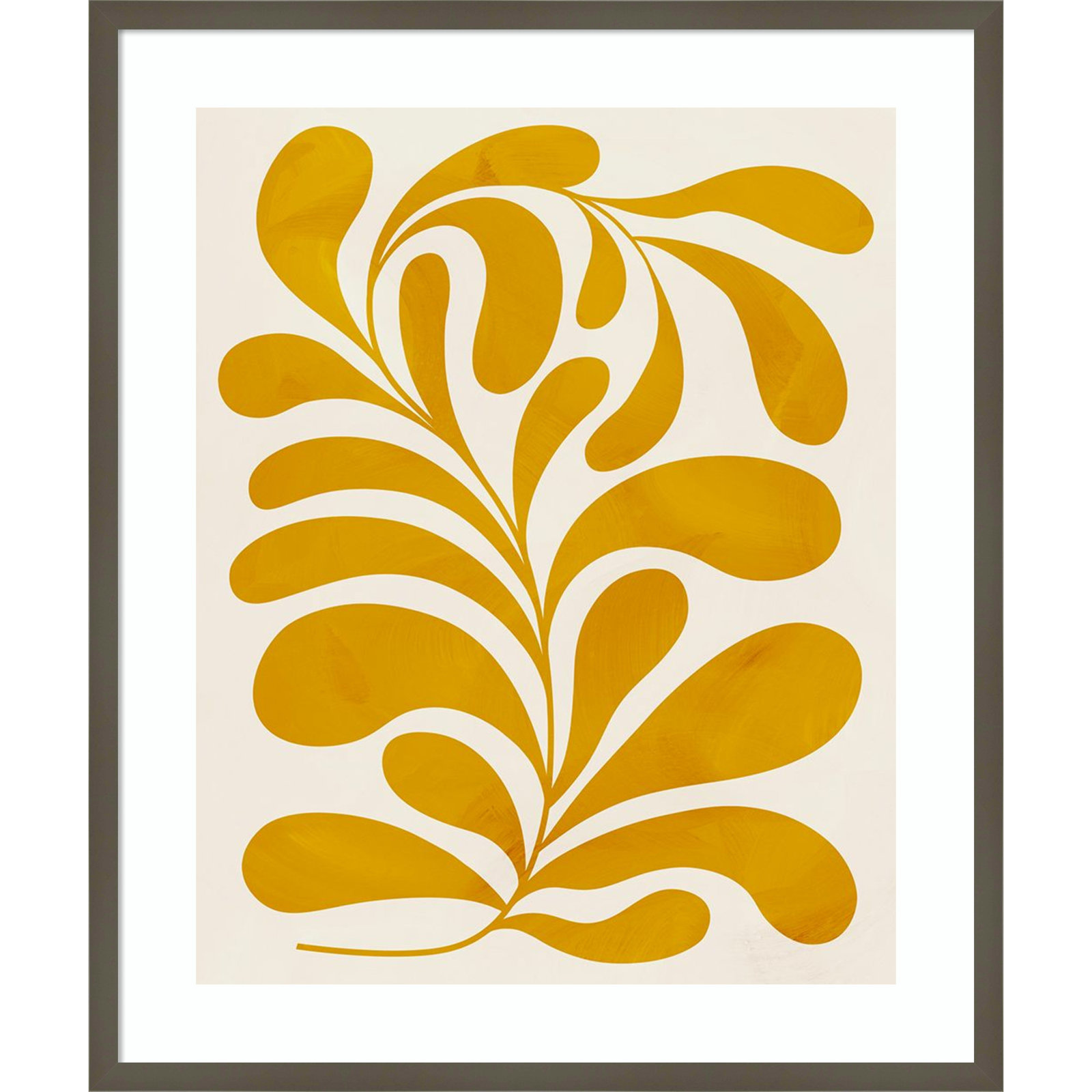 Goldenrod II by Grace Popp, Gray, 33" H x 28" W x 1" D