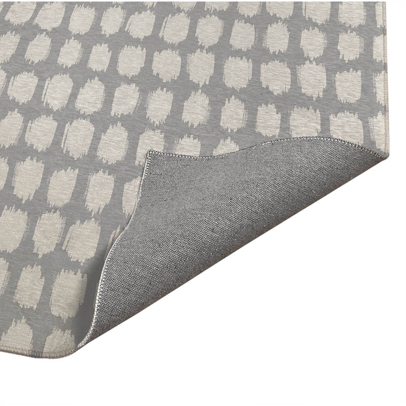 Spotted Ultra-thin Indoor Doormat, Gray, 24" W x 36" L