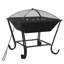 Jackie Fire Pit with Poker 50 cm XXL Steel