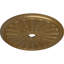 Médaillon de plafond traditionnel Endurathane, DE 31 1/2 po x P 2 1/2 po (convient aux auvents jusqu'à 8 1/4 po), finition bronze frotté peint à la main-28575556