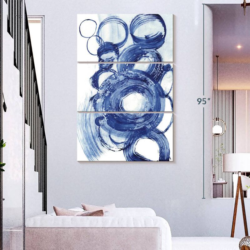 Étude du cercle bleu Avery II, H 38 po x l 24 po