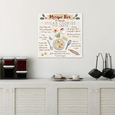 Sugar Cookie Recipe Contemporary Festive Holiday Treat Winter Holiday Decoration Holiday Art