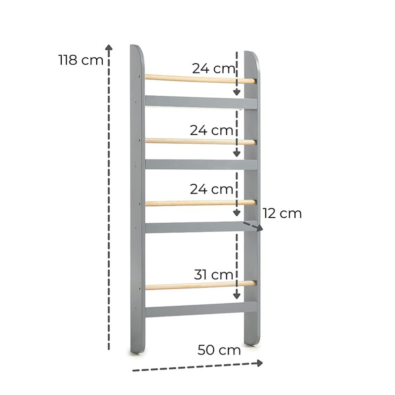 Deirdra 50cm W Manufactured Wood Shelving Unit