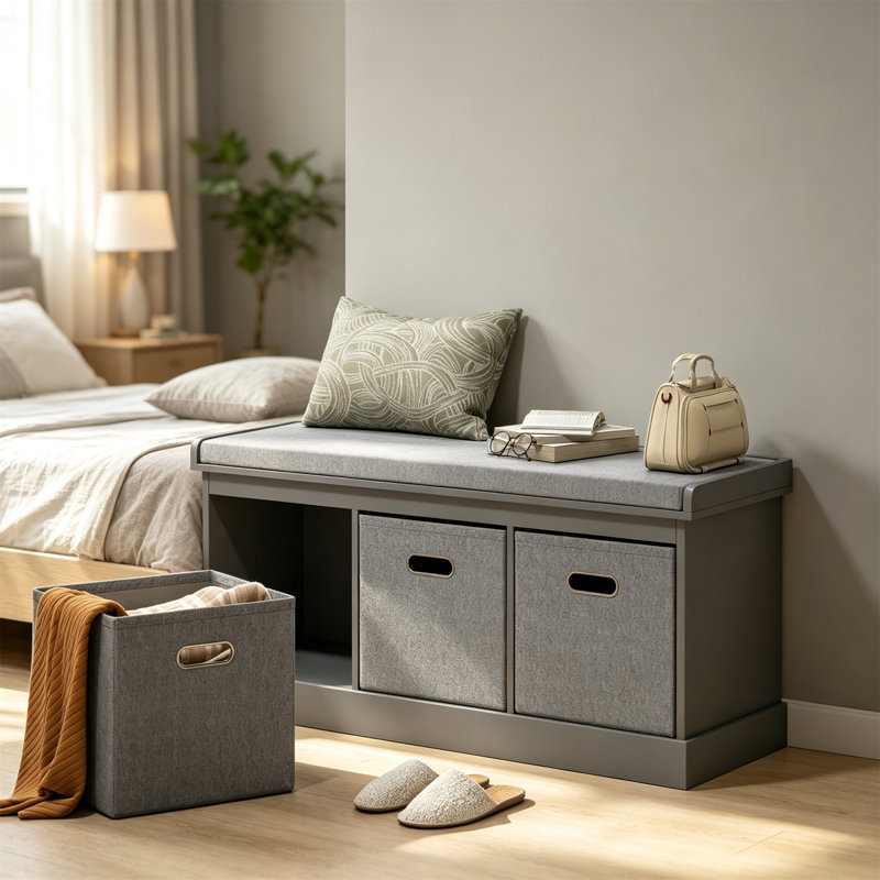 6 Pair Shoe Storage Bench