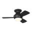 Ventilateur de plafond intérieur Houle avec pales noir minuit et télécommande portable