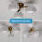 3-Light Glass Semi Flush Mount