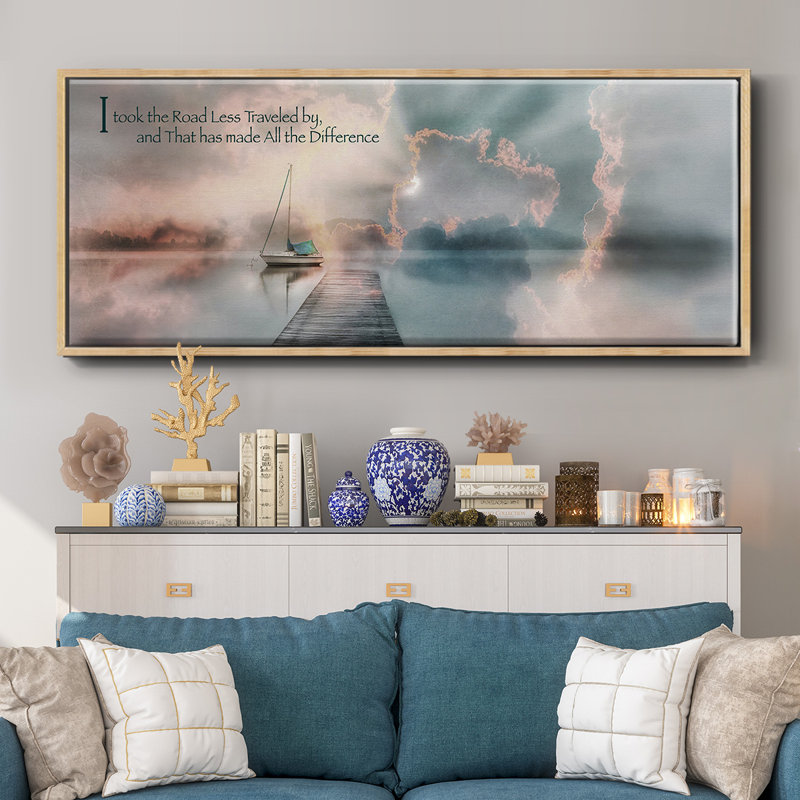 Road Less Traveled- Framed Canvas
