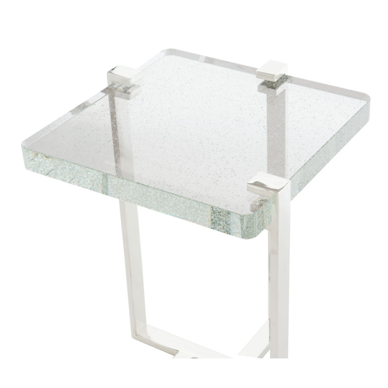 Mott Glass Top Frame End Table