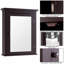 560mm W 690mm H Surface Framed Medicine Cabinet Mirror 1 Adjustable-1105711083